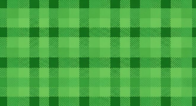Green buffalo plaid gingham pattern background