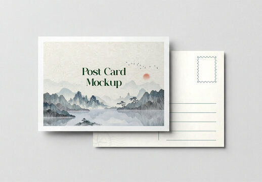 Postcard Mockup Template
