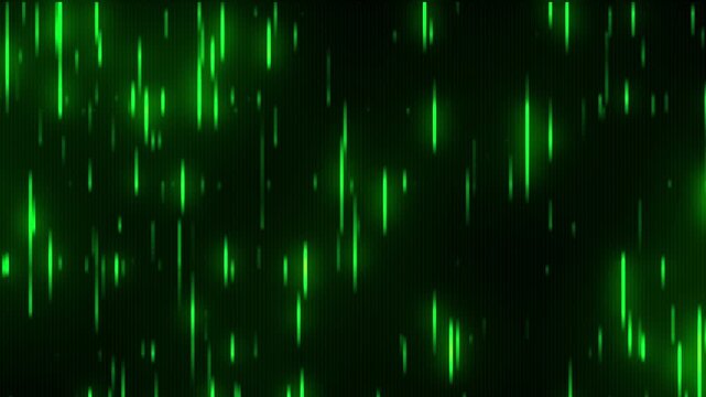 Abstract green neon audio equalizer vertical lines seamless loop