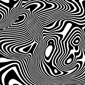 Black and White Marble Texture with Organic Layered Shapes