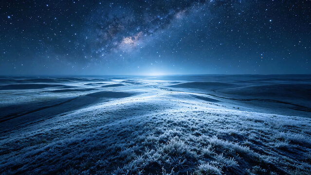 Starry Night Over Calm Water