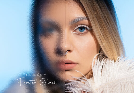 Frosted Glass Photo Effect Template