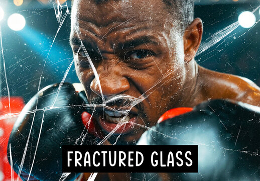Fractured Glass Photo Effect