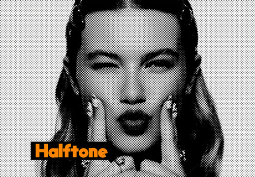 Halftone Photo Effect