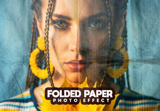 Folded Paper Photo Effect