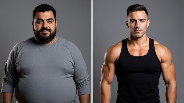 Body transformation portrait showing reduction in excess weight increased fitness confidence and commitment to healthier daily habits