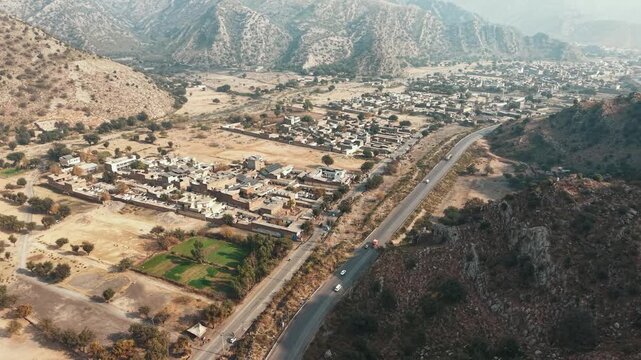 Darra adam khel view from above. Darra Adam Khel is the main town of Dara Adam Khel Tehsil in the Kohat District of Khyber