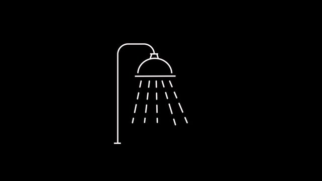 Shower Isolated icon which can easily modify or edit
