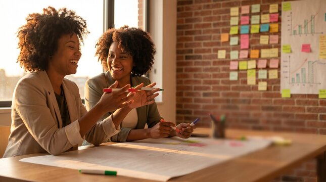 Corporate Team Collaborating in Screen-Free Analog Strategy Meeting