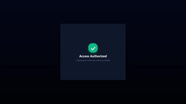 User interface displaying multi factor authentication code entry screen with key verification animation