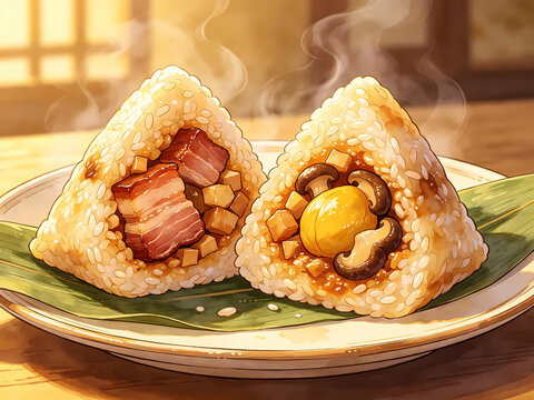 Chinese rice dumplings dragon boat festival duanwu zongzi 端午节 粽子