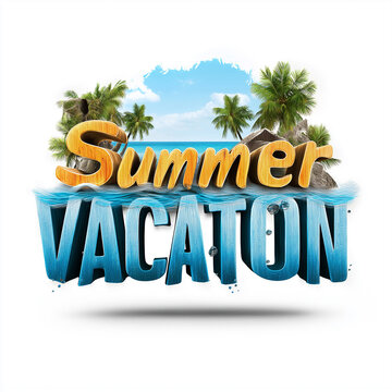 Sunny Vacation typography