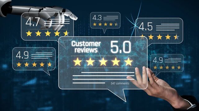 AI enhances customer review and rating system by analyzing review, rating, and customer feedback for deeper trust insights Marrow