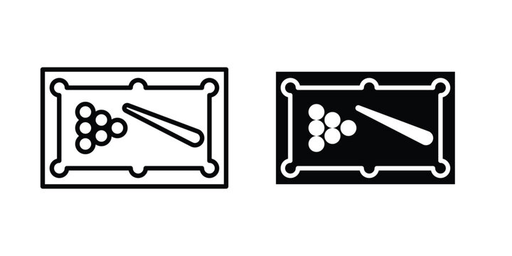 Pool table icon