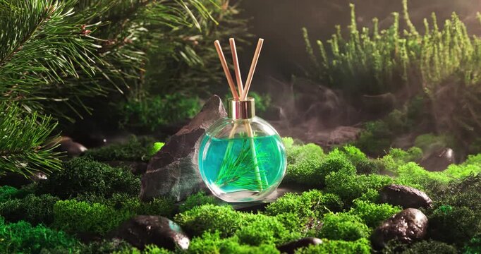 Unique fragrance diffuser as the scent of damp forest.