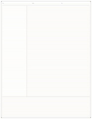 Obraz premium Cornell Notes Template: Scripted Content Blank Lined Notebook Page with Summary Section, Elegant Golden Star Border Layout US Letter Size