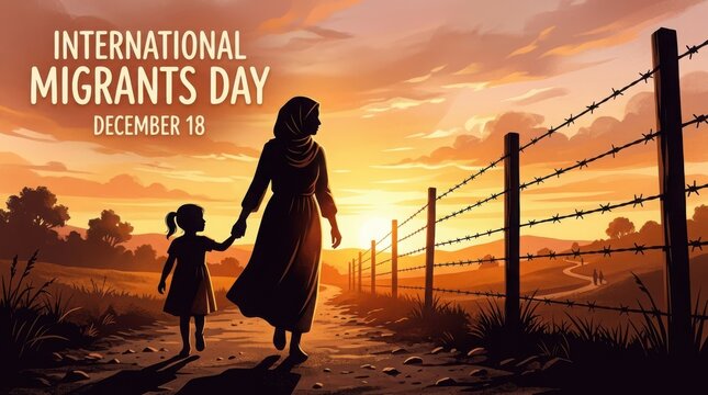 International Migrants Day Awareness Poster