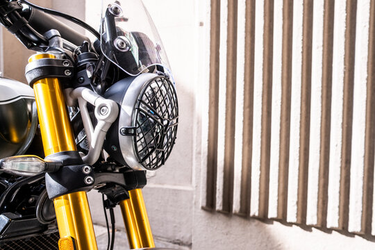 Modern Classic Scrambler Motorcycle