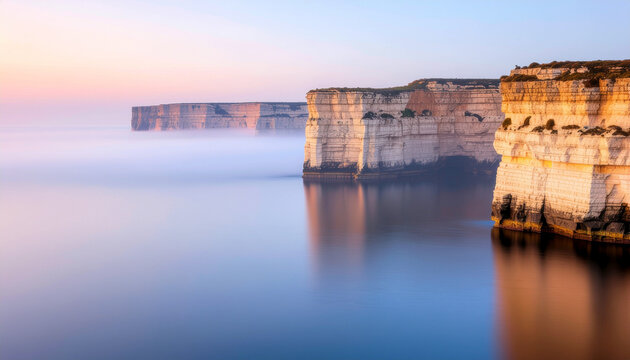 Calm Ocean Cliff View