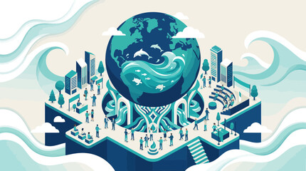 Global Community Caring for Earth's Oceans and Marine Life © Rizal
