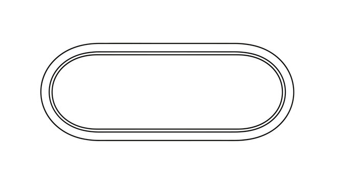 Simple outline of an oval shape