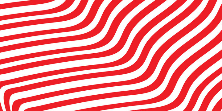 Abstract tiger stripe inspired background with modern red and white colors