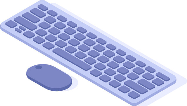 Computer keyboard and mouse peripherals showing technology and interface concepts