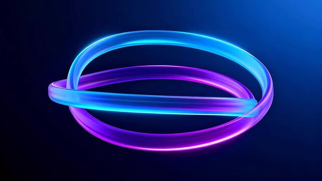 Interlocking glowing rings