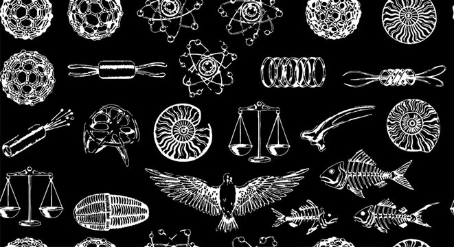 Detailed Collection of Esoteric Symbols and Alchemy Icons.