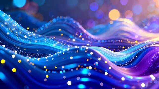 Abstract colorful wave pattern