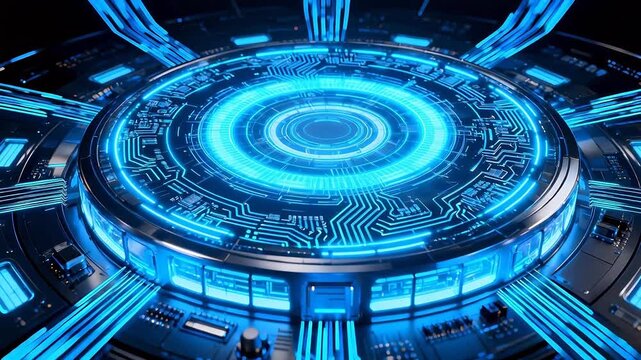 Futuristic circuit board design