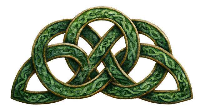 Celtic trinity knot symbol eternal expression interwoven