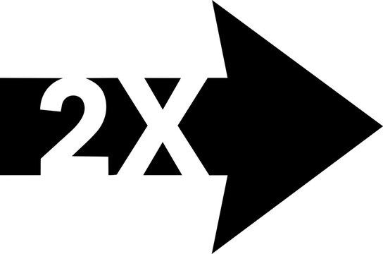 Double Multiplier Icon 2x