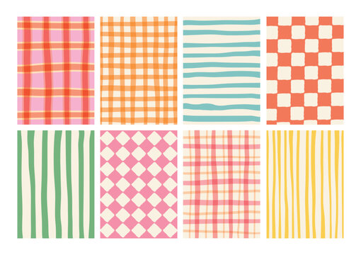 Abstract hand-drawn pattern  in neutral tone color. Illustration design for card, poster, banner, background.  