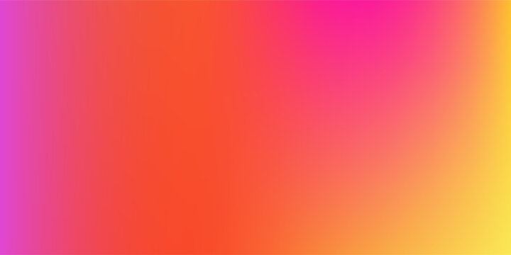 Gradient background with y2k aesthetic. Sunset ombre gradation. Summer blur trendy backdrop with rainbow tones. Vibrant vector warm background with yellow, magenta and violet for femtech presentation.