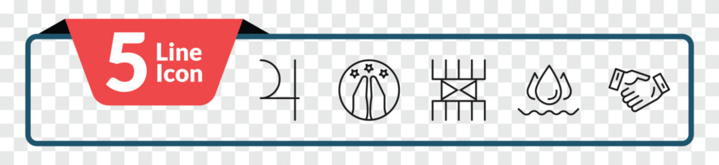 outline zodiac icons set - jupiter, hope, aqua, commitment. editable vector for web and mobile ui © IconArt