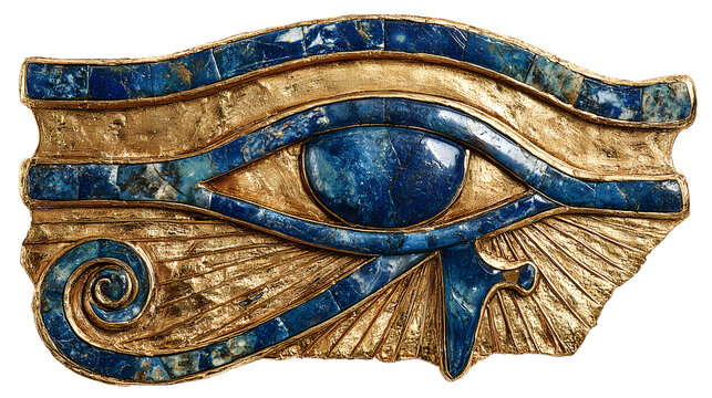 Egyptian eye of horus protective symbol gold