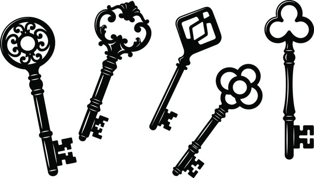 Set of vintage keys