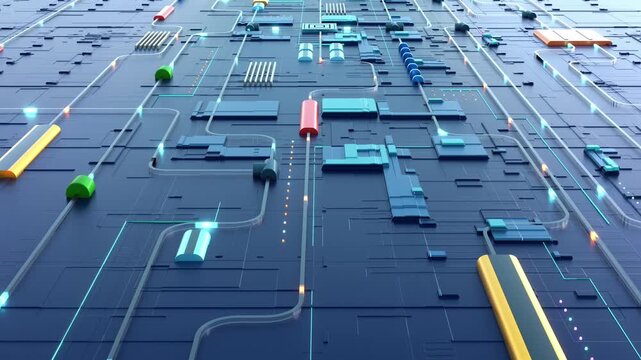 Digital data bus, semiconductors, motherboard, data processing. Electronic components, digital equipment, switch board.
