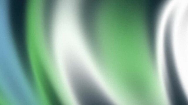 Abstract emerald green and silver wave flowing smoothly in digital space with heavy grainy lo-fi textured aesthetic