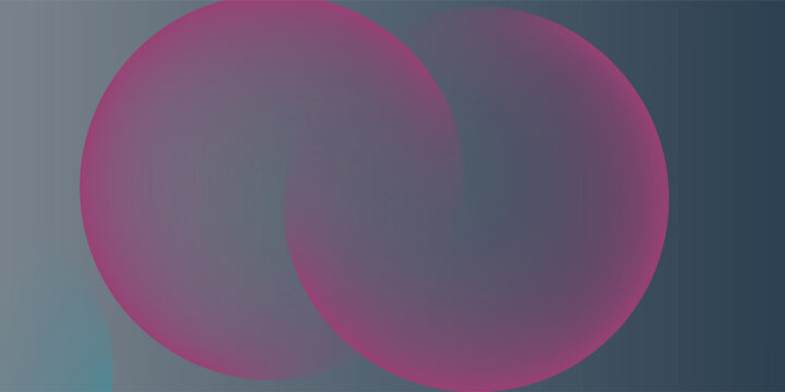Cover templates set with vibrant gradient round shapes. Futuristic abstract backgrounds with glossy sphere for your creative graphic design. Vector illustration.
