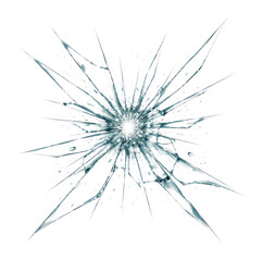 Fototapeta premium PNG Shattered glass abstract art
