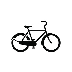 Fototapeta premium Classic Bicycle Side View Silhouette