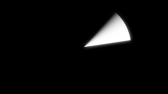 ​Minimalist white radar scan animation on a dark digital monitor screen . 4k animation video ...