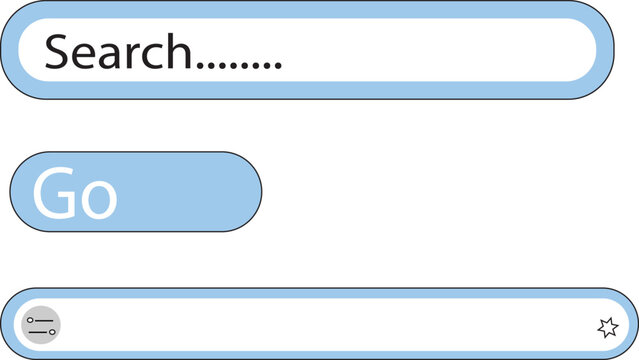 Search bar with go button and text field 