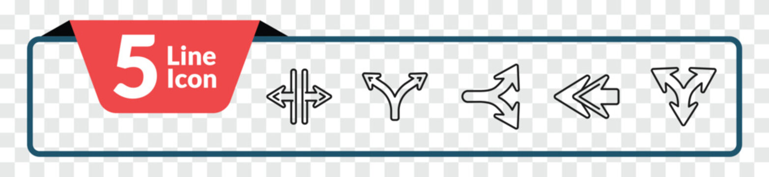 outline arrows icons set - horizontal resize, divide, rewind, split triangle. editable vector for web and mobile ui