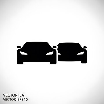 Black vector illustration of three sleeping cats side by side.