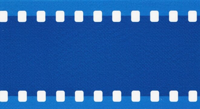 Blue film strip negative border texture