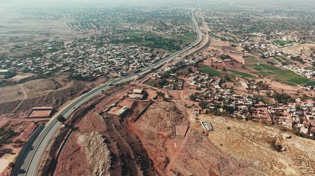 Ghurzai payan view from above Kohat, Khyber Pakhtunkhwa, Pakistan 