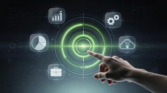 Explore futuristic decision making with interactive data visualization and engaging user experience technology